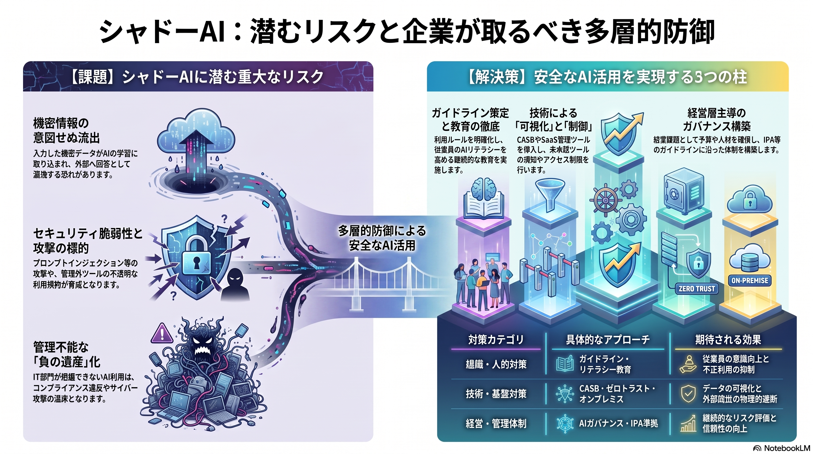 シャドーAI対策の第一歩!情報漏えいを防ぐ企業向けセキュリティガイド
