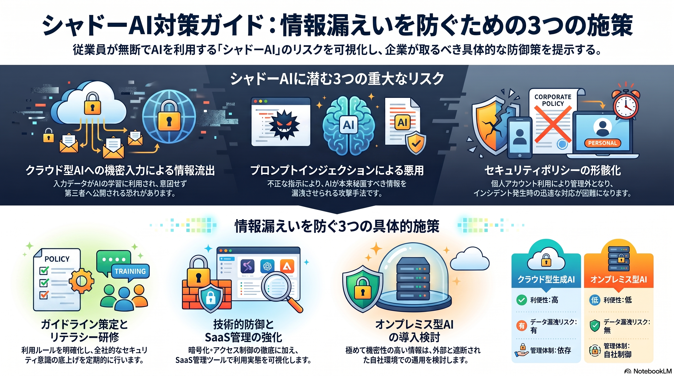 なぜシャドーAIは増えているのか?発生原因と効果的な管理手法